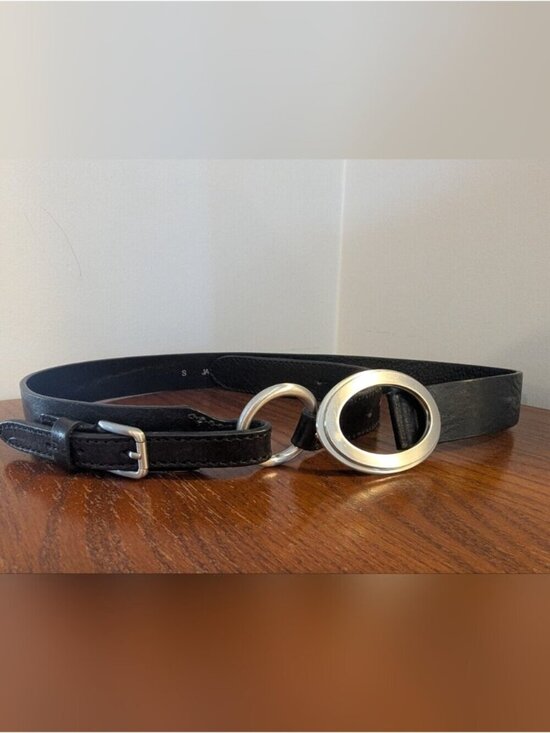 Y2K Vintage Jacob Leather Hip Belt Convertible Waist Belt, Made In Canada Size S main image 4